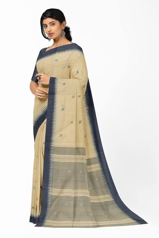 APCO Handloom - Women's Rahajmundry Pure Cotton Grey Handloom Saree (Angara Handloom Saree) 22 view 2
