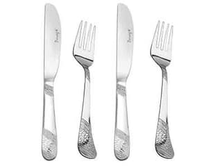 Parage Premium Stainless Steel 3mm Thick Dinner/Butter Knife & Table Fork Set of 4 for Home and Kitchen, Luxury Dining Tableware Gift, Imperial Desgin