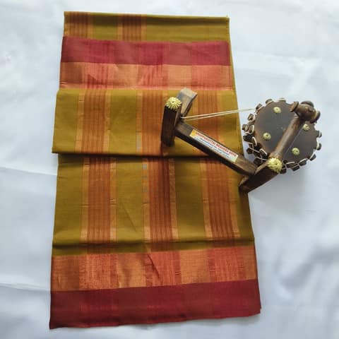 Pure Cotton Saree with Blouse view 2