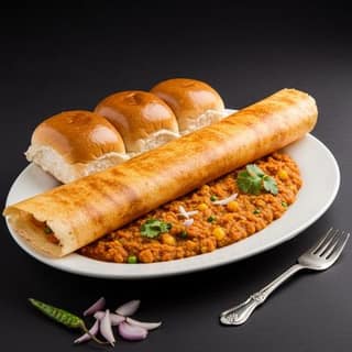 Chilli Pav Bhaji Dosa