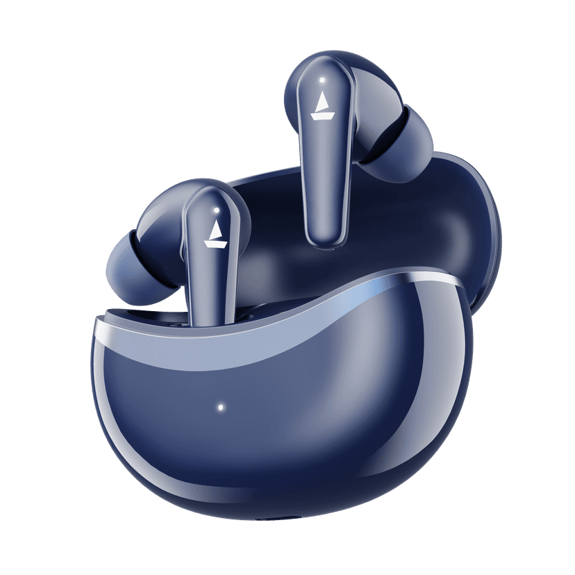 boAt Airdopes 131 Elite ANC | Wireless Earbuds with ANC up to 32dB, Transparency Mode, 60 Hours Playback, ENx™ Technology Blue Dawn