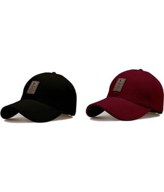 Bolax Multicolor Cotton Women's Cap ( Pack of 2 )