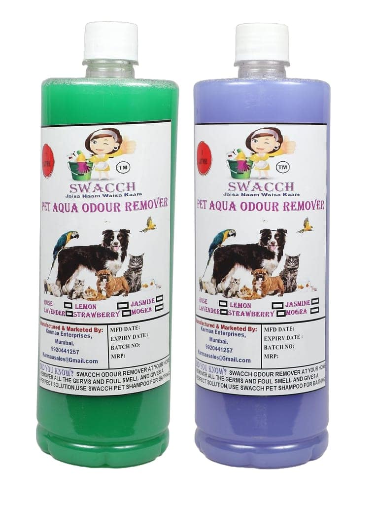 Swacch PET Aqua Odour Remover (1 Litre) (Combo Pack of 2) Jasmine & Lavender view 2