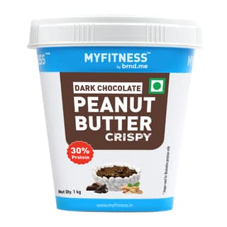 MyFitness Peanut Butter - Dark Chocolate | 29% Protein | Crispy | Rich Chocolate Peanut Butter Spread MyFitness Peanut Butter - Dark Chocolate | 29% Protein | Crispy | Rich Chocolate Peanut Butter Spread - 1 kg