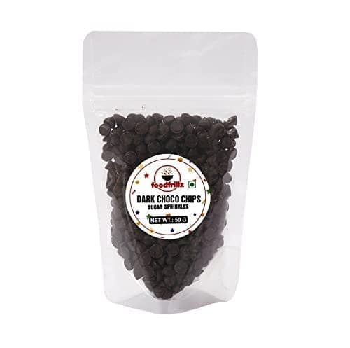 foodfrillz Dark & White Choco Chips Combo (50g x 2), 100 g view 2