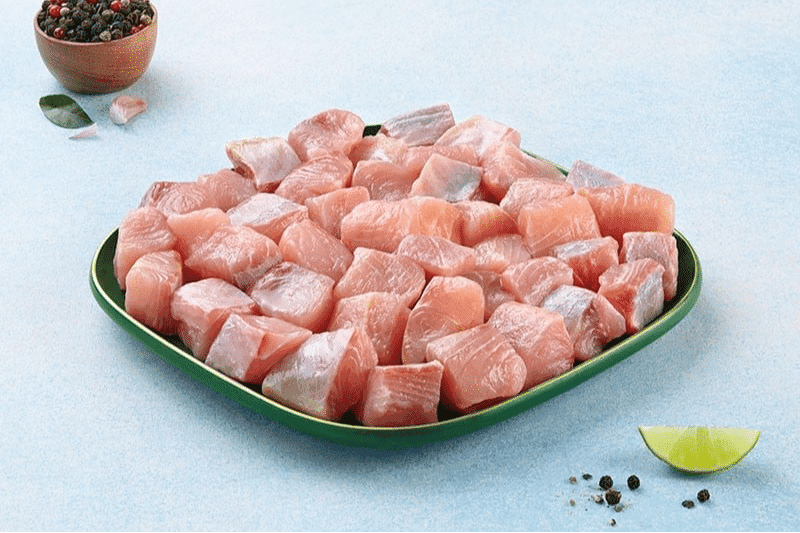 Fresh Indian Baasa / Pangasius / Pangas - Cube (480g to 500g Pack)