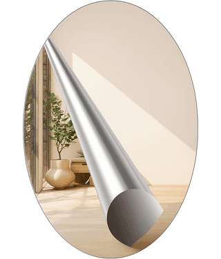 30x20 CM Self Adhesive Mirror Sticker, No Drill Easy Install Mirror Sticker For Bathroom, Bedroom, Washbasin, Home Decor ┃Mirror Glass Sticker┃Wall Mirror Sticker┃Mirror Sticker