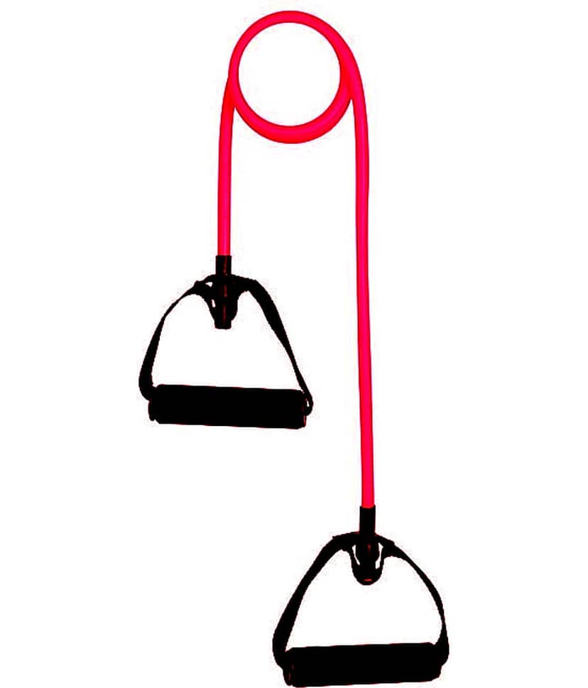 Tigon Toning Tube Hard (Red) Resistance Tube, Your Perfect Workout Bands For Resistance Training, Physical Therapy, Home Workouts