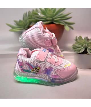 GLOBIN - Pink Girl's LED Shoes ( 1 Pair )