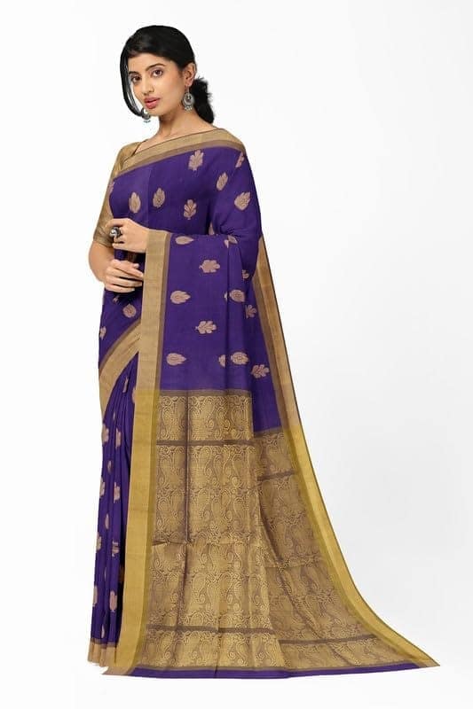 APCO Handloom (A Andhra Pradesh Govt Emporium)- Women's Traditional Pure Handloom Madhavaram Cotton Saree | A00572MDVRM view 2