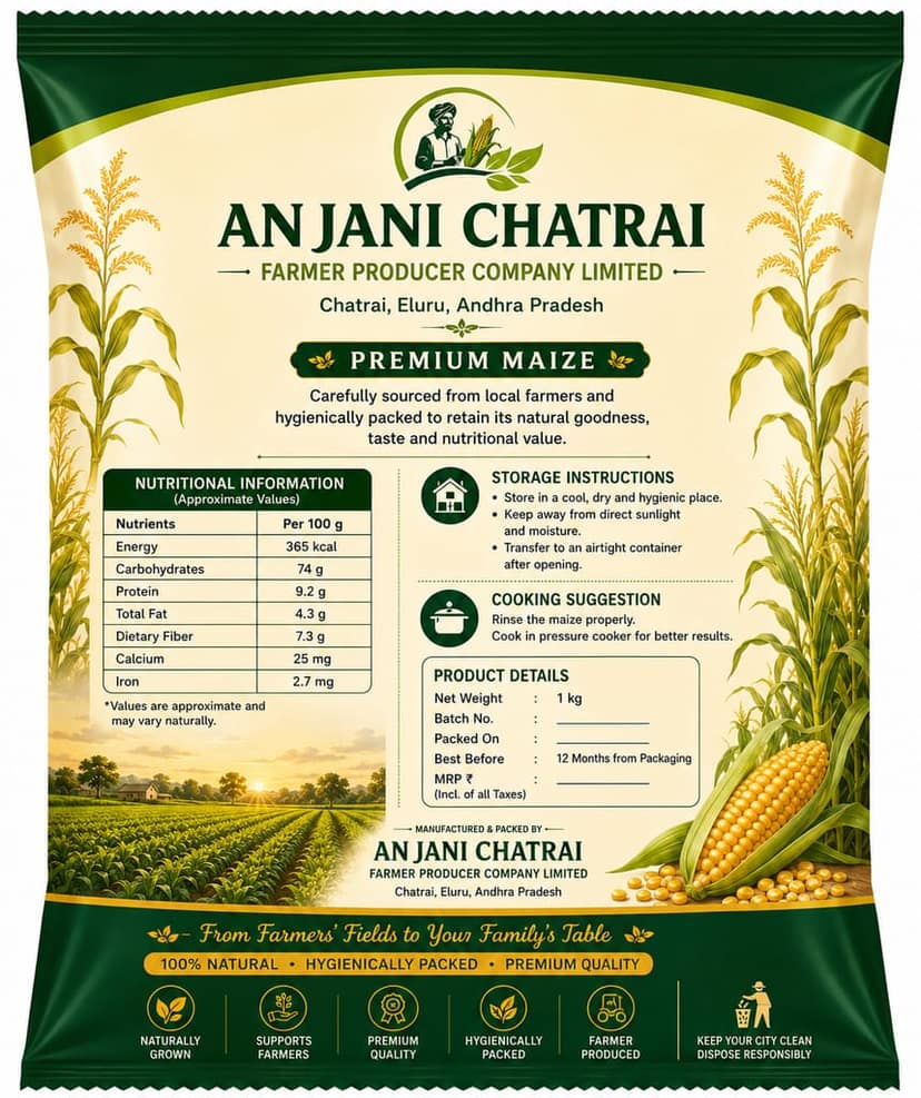 Anjani Chatrai Premium Maize - 1 kg view 2
