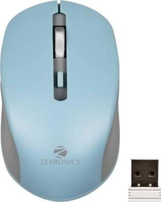 ZEBRONICS Zeb-Jaguar Wireless Optical Mouse (2.4GHz Wireless, Blue)