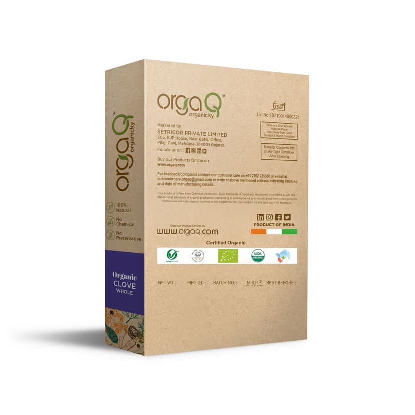 OrgaQ Organicky Organic Clove Whole (Laung) view 2