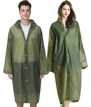 Infispace Pack of 1 Unisex Raincoat With Hood | Waterproof Rain Poncho | Material | Reusable | Lightweight | Universal Size | Raincoat for Men and Women raincoat raincoat lightwaight raincoat plastick raincoat hiking raincoat barsati rainsuit for r