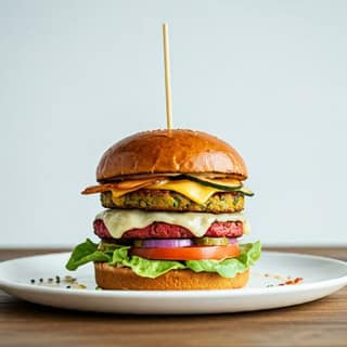 Veg Double Decker Burger
