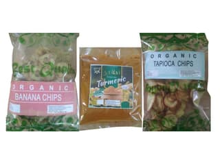 Meghalaya Turmeric Powder + Banana Chips + Tapioca Chips (Combo Pack)