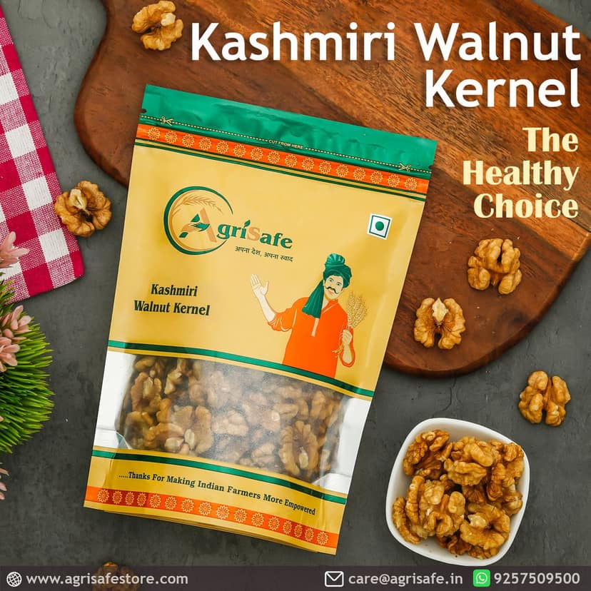 Agrisafe Kashmiri Walnut Kernel 500 gm view 2