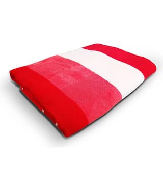 GrihaLakshmi - Cotton Red Self Design Bath Towel ( Pack of 1 )