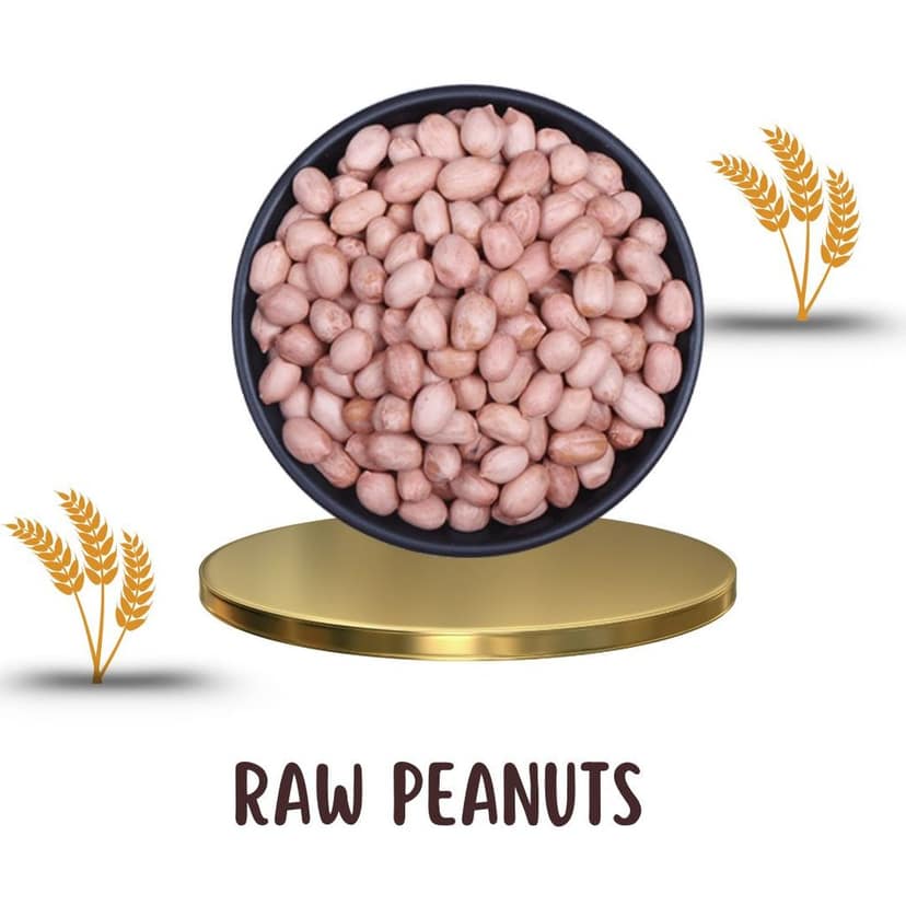 VFPL | Premium Raw Peanuts (1 kg) – Fresh, Crunchy & Protein-Rich shengadana, Moongfali, Groundnut view 2