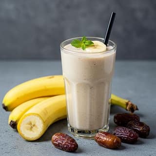 Banana With Milk And Dates