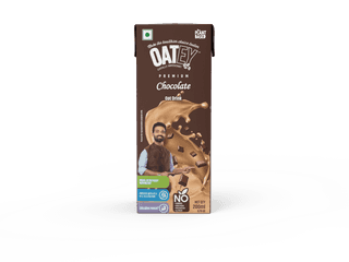 OATEY Chocolate Oat Drink - Non-dairy, Vegan, Nut/Soy free, No-added sugar, 200ml (Pack of 8)