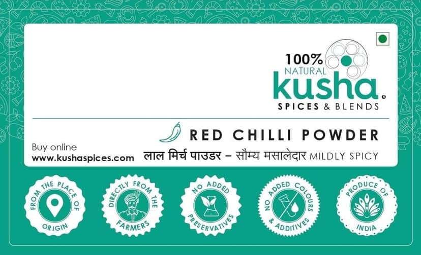 Kusha Spices Red Chilli Powder view 2