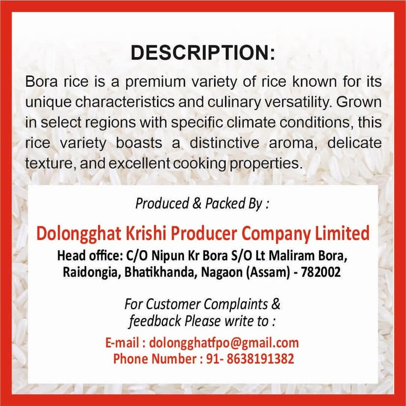 Bora Rice (5 Kg) view 2