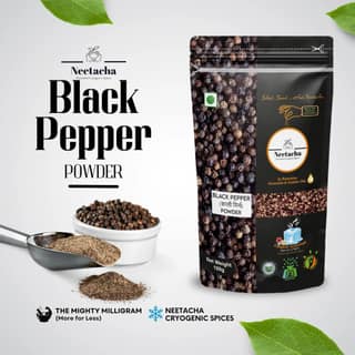 NEETACHA ENTERPRISES LLP. Premium Cryogenic Black Pepper (Kali Mirch) Powder, Kala Mari, Nall Mariyalapudi I 100g I No Preservatives I Pure & Natural I @ 35%reduced consumption I Versatile spice for soups, salad dressings, sandwiches etc