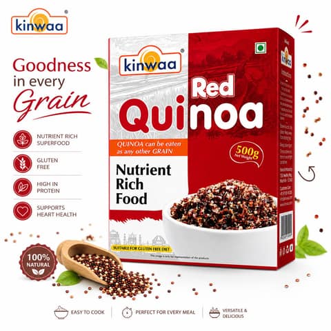 kinwaa Nutrient Rich Red Quinoa 500g view 2