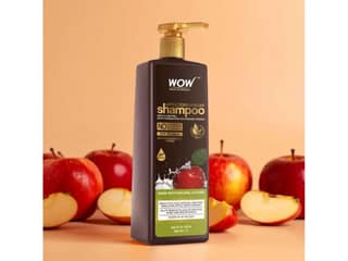 WOW Skin Science Apple Cider Vinegar Shampoo - Restores Shine & Smoothness - No Parabens, Sulphates & Silicones - 1L