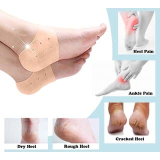 Silicone Gel Pad For Heel Swelling ,Dry Hard Cracked Heel Free Size Set of 1