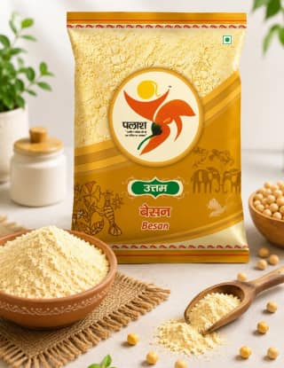 Palash Uttam Besan Gram Flour Natural Protein Rich Flour 500 g