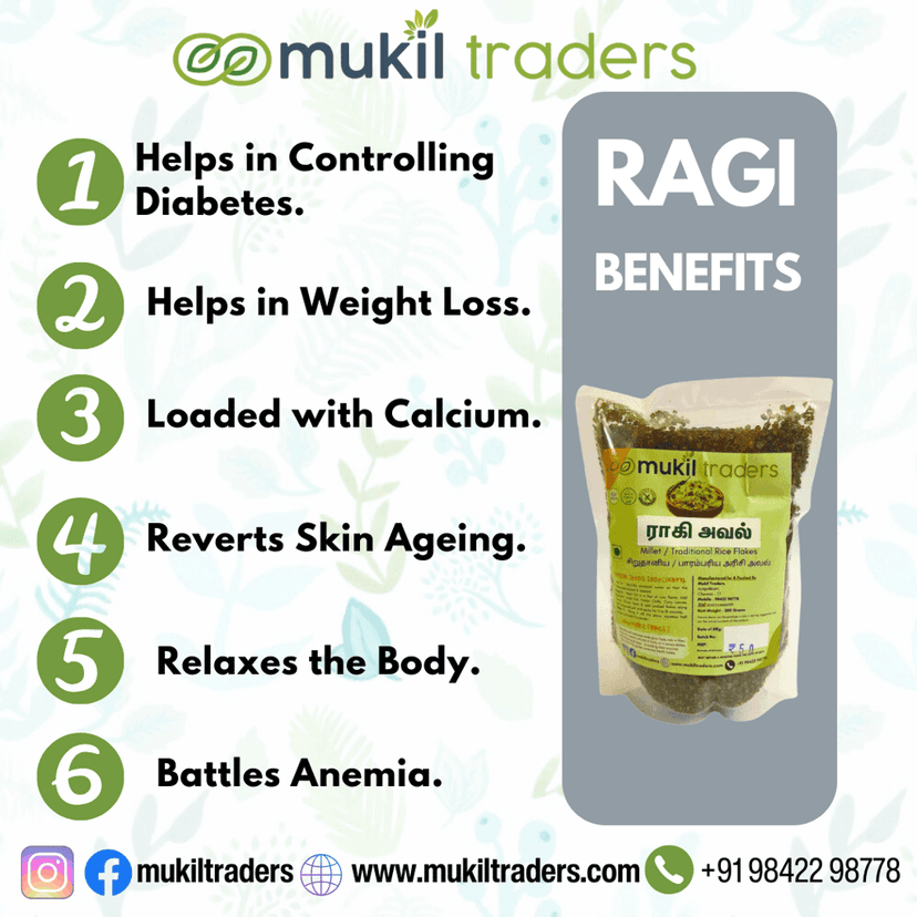 RAGI Millet Flakes (Ragi Aval) view 2