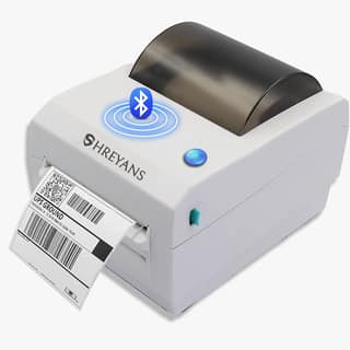 SHREYANS (CD410) 4 Inch Receipt + Label Printer for Invoicing & Labelling (Recommended for Shipping Label & Ecommerce Invoice, Barcode Label, Tag) (Color- White) SHREYANS (CD410) 4 Inch Receipt + Label Printer for Invoicing & Labelling (Recommended for S