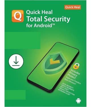 Quick Heal Total Security Latest Version for Android (Mobile or Tablets) - 1 Device/3 Years (Email Delivery)