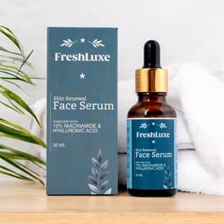 FreshLuxe Skin Renewal Face Serum , 10 Niacinamide Hyaluronic Acid , Hydrating Brightening , Unisex , 30ml