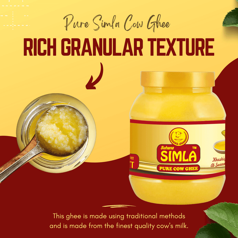 Suhana Simla Pure Cow Ghee 1 Litre Jar (Pack of 5) view 2