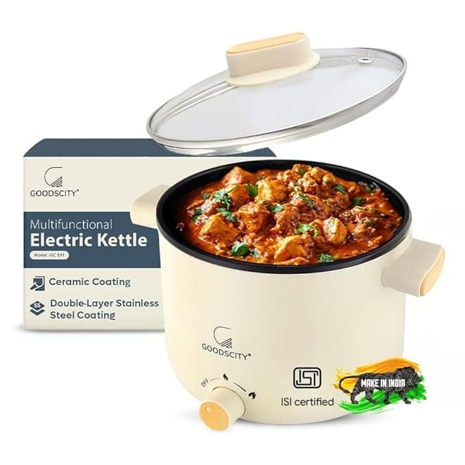 Goodscity Multipurpose Electric Kettle with Ceramic Coating 1.2 L