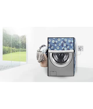 ENTICE Front Load Washing Machine Cover Compatiable For 10 kg - Blue