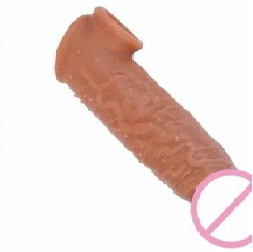 INFINITY LOVE 6 Inch Silicone Dragon Condom Reusable & Flexible Penis Double Hole Extension Vibrating Penis Sleeve