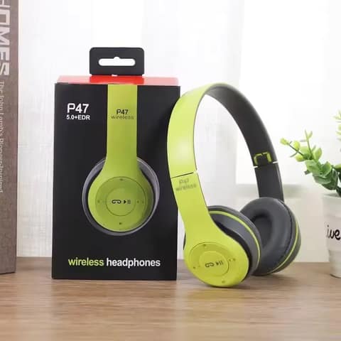 P47 Foldable Wired Wireless Headband Bluetooth SD TF MP3 Headphone