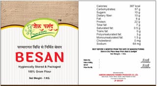 Besan (Gram Flour) – 1 kg | Ahirori Annadata Farmer Producer Company Ltd (AAFPC)