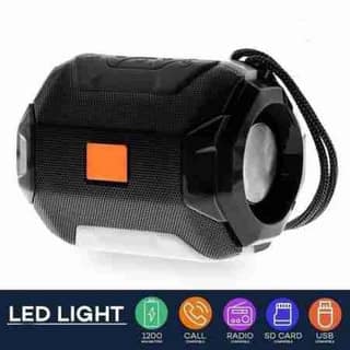 Wireless Bluetooth Speaker with Mic, FM Radio, AUX, USB, TF Support and 6Hrs Playtime - Hands-Free Calling and Rechargeable Battery Color - Black