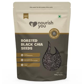 nourish you Roasted Black Chia Seeds