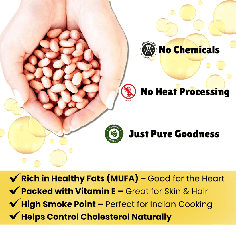 Ground Nut Oil - Kacchi Ghani view 2