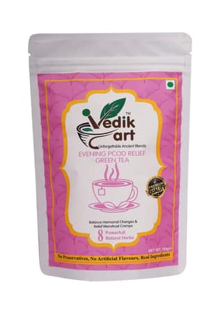 PCOD Relief Green Tea with Evening formula- 100gm, Balance Hormonal Changes & Relief Menstrual Cramps