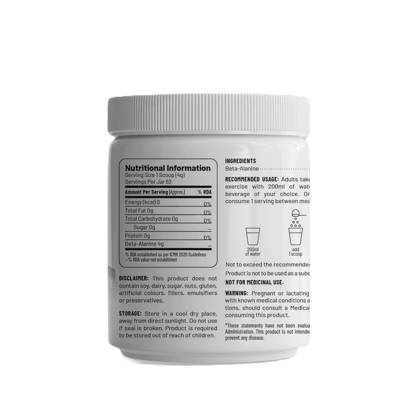 Unived Beta Alanine Powder for Workout Stamina and Recovery view 2