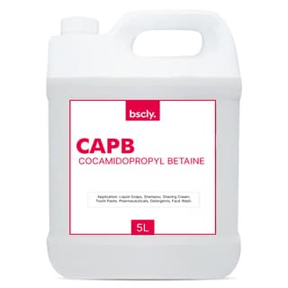 BSCLY CAPB Liquid Cocamidopropyl Betaine - For Hand Soap Making, Shampoo Making, DIY Cosmetic Making, Water Soluble, 5 L