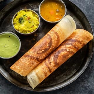 Plain masala dosa