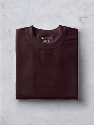 Coffee Brown | Plain T shirt